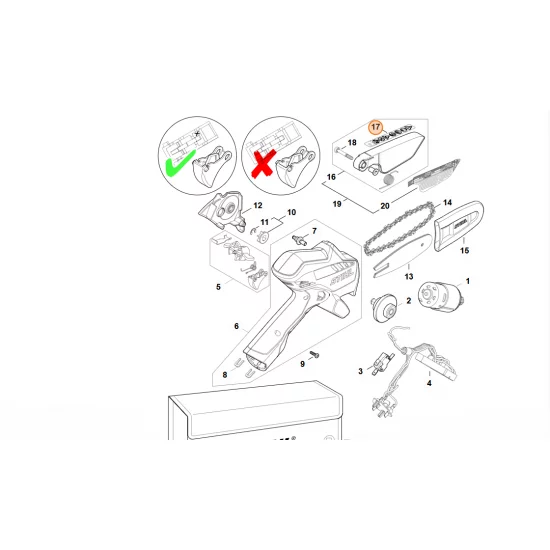 STIHL  Wskazówka ostrzegawcza GA01 967 7500